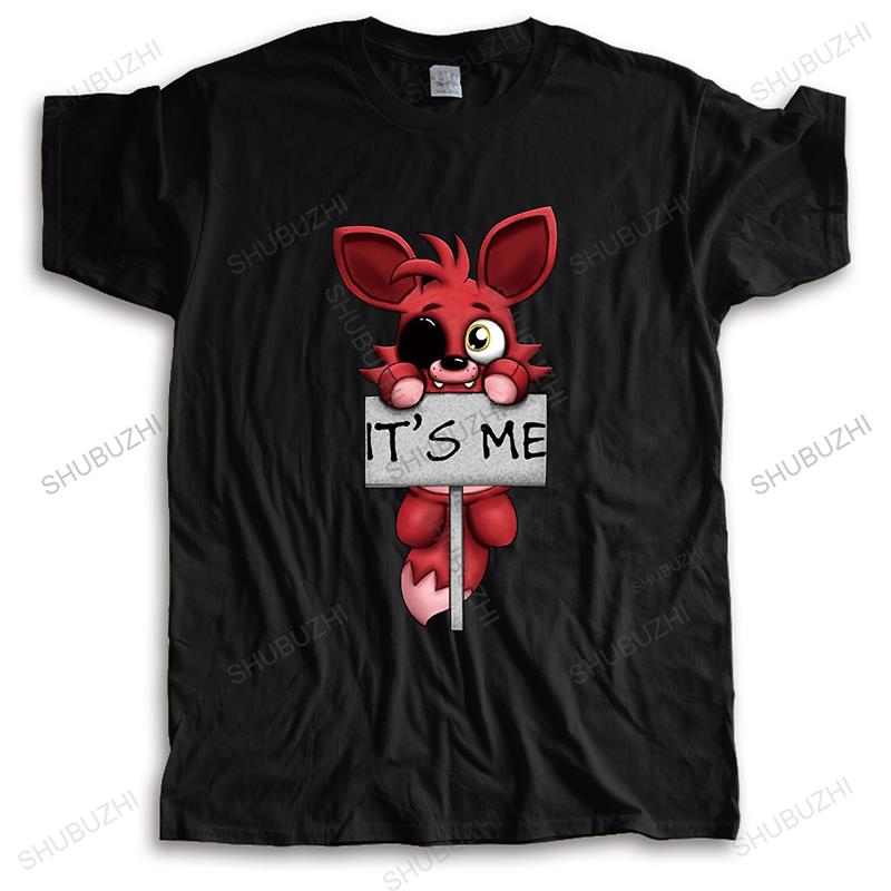 New T Shirt Black Tops for Men Hot Sale Summer Casual Tshirt Plush Foxy Polyester Its Me Unisex Teeshirt Loose Tops