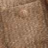 Autumn European & American Women's Coarse Knit Solid Color Casual Short Jacket