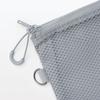 MUJI Polyester Double Zipper OHG88A3S Case, Gray, Medium,