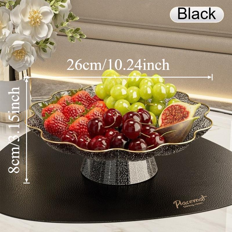 Modern Decorative Pedestal Fruit Bowl Drainable Storage Stand for Wedding Parties Anniversary Nut Cupcake Tableware Organizer