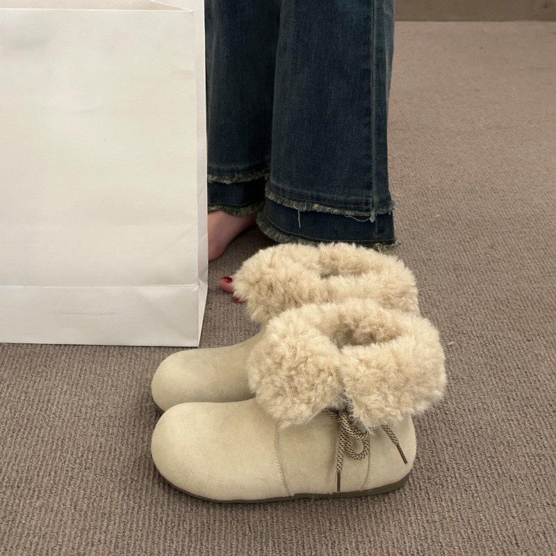 Увеличение внутренней высоты, флис для тепла и более плотный, два способа ношения Birkenstocks, снегоступы, зимние пушистые короткие ботинки, хлопковая обувь 39