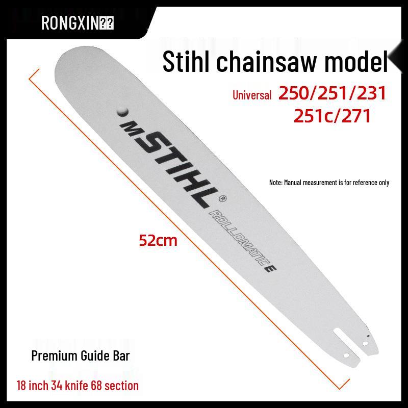 Stihl Chainsaw Guide Bar 3-in-1: Compatible with Models 381, 382, 461, 462, 250, 251, 170, 180.