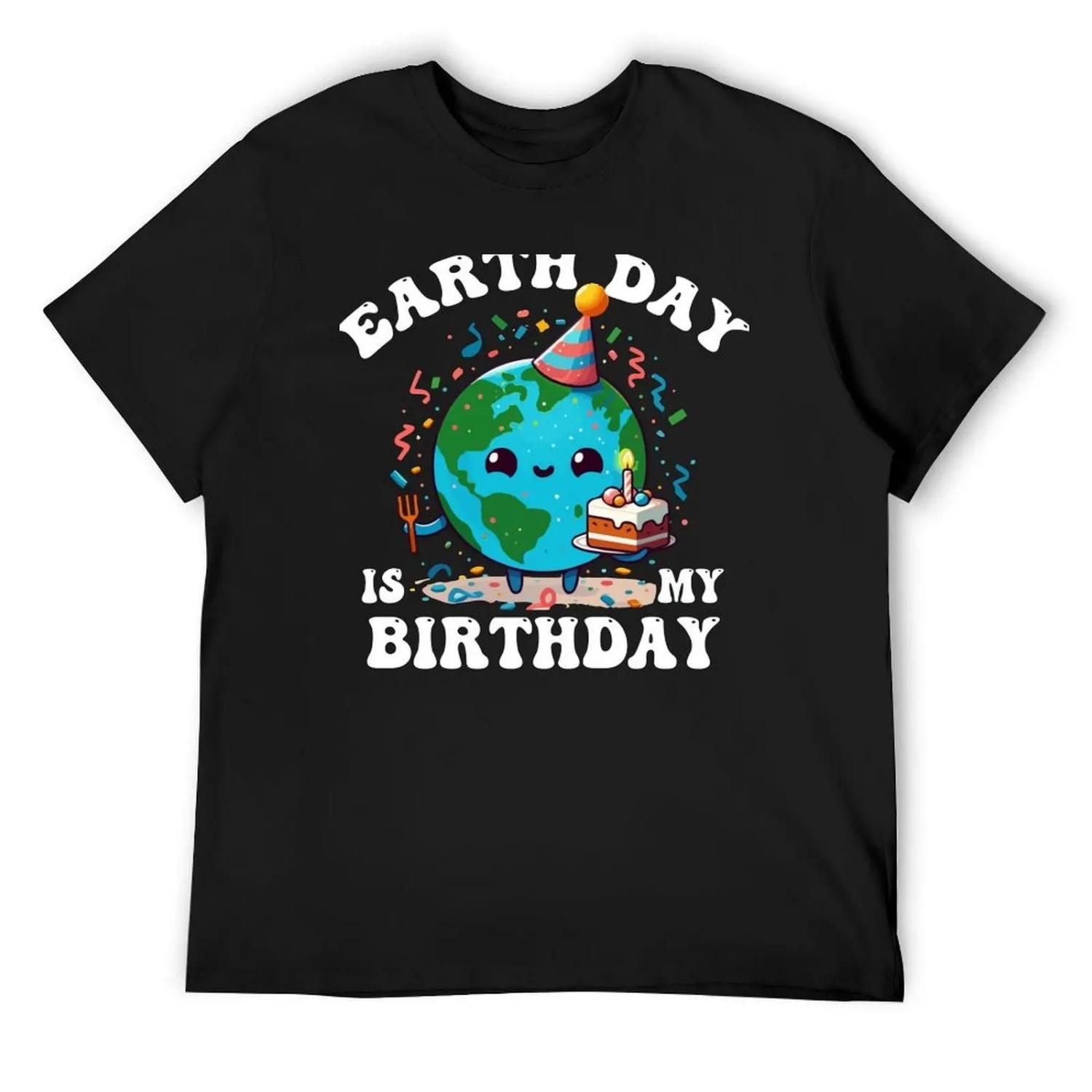 Earth Day Is My Birthday Pro Environment Birthday Environmental Awareness Groovy Girls boys T-Shirt S