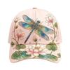 Baseball Hat Flower and Bird Print Adjustable Breathable Cotton Headgear Sun Hat Women for Summer Travel Outdoor Sports Running