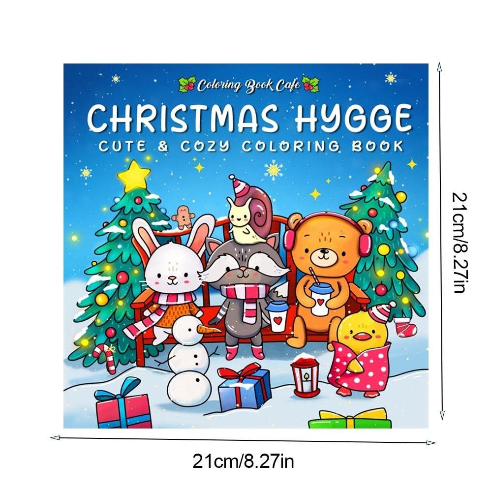 Cadou Montessori Crăciun Fericit Carte de Colorat Crăciun Temă Crăciun Carte de Doodles pentru Crăciun