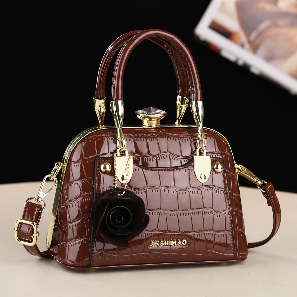 Textur Europäische und Amerikanische Mode Handtasche Umhängetasche Große Kapazität Crossbody Tasche Muschel Tasche Mode Handtasche