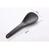 Plastic Non-Stick Rice Spoon Long Cooking Rice Spatula Scoop Black White Hangable Soup Spoon Kitchen Utensil Tableware4
