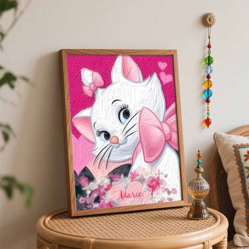 Disney Marie Cat Oil Painting Art Set Handmade Diy Gift Home Decoration