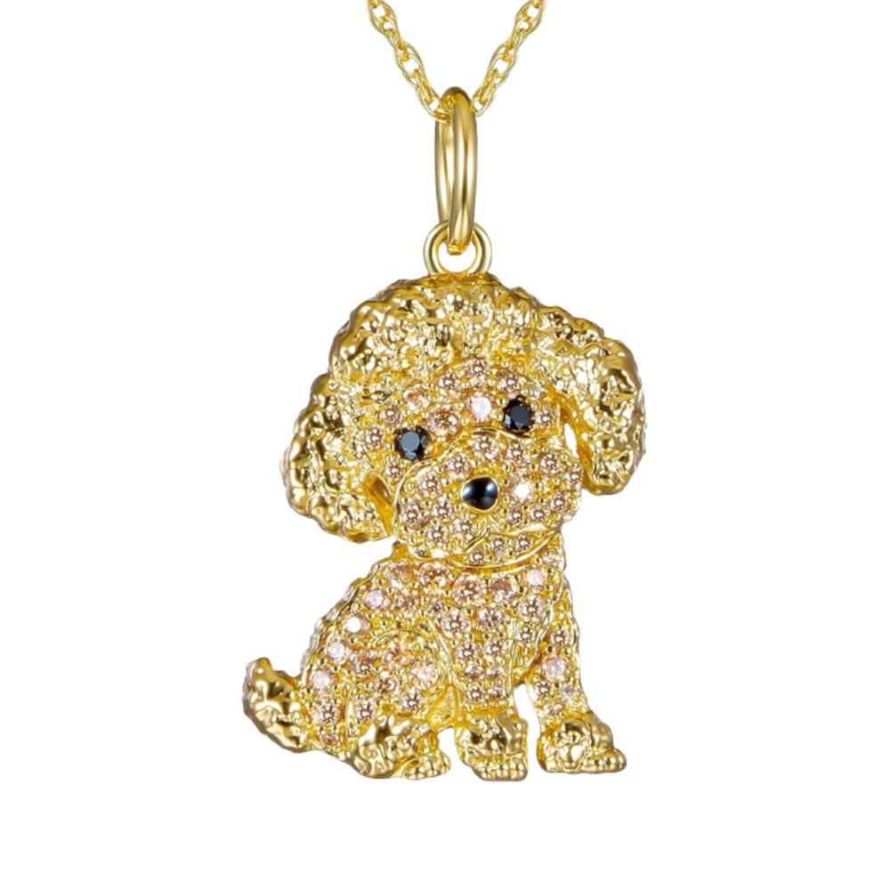 Rhinestone Beagle Pendant Shiba Inu Dog Necklace Jewelry Gift Pet Puppy Necklace Dog Lovers