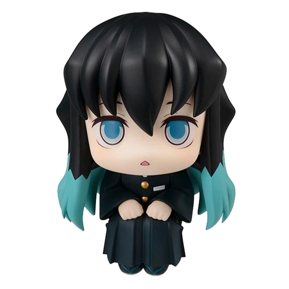 8Pcs/Set Demon Slayer Figure Toy Anime Kimetsu no Yaiba Q Version Sitting Lookup PVC Figurine Model Doll Birthday Gifts