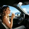 Portable Car Clip Fan 360 Degree Rotatable 100 Speed Wind USB Rechargeable Electric Fan Low Noise Mini Fan Clamp Anywhere