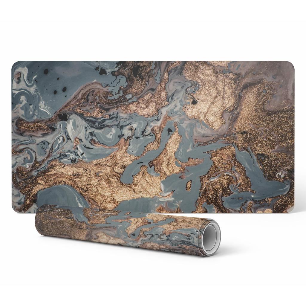 Non-slip Desk Mat for Office Abstract Swirl 120X60 Cm