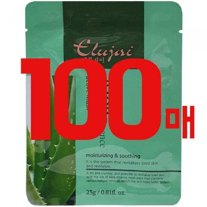 [AYODELE] Elujai Aloe Moisturizing Nourishing Mask Pack 23g x 100 Sheets (6006748) basic