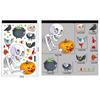 Cute Halloween Window Stickers Witch Bat Pumpkin Skull Self-adhesive Stickers  Home Decoration
