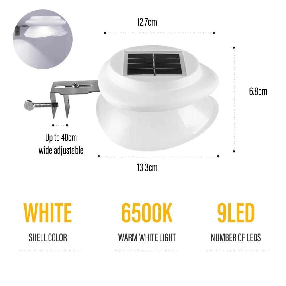 Solar LED Light, Outdoor Courtyard Home Fence Wall Lamp Motion Sensor Decoration for Patio and Garden External Sconce