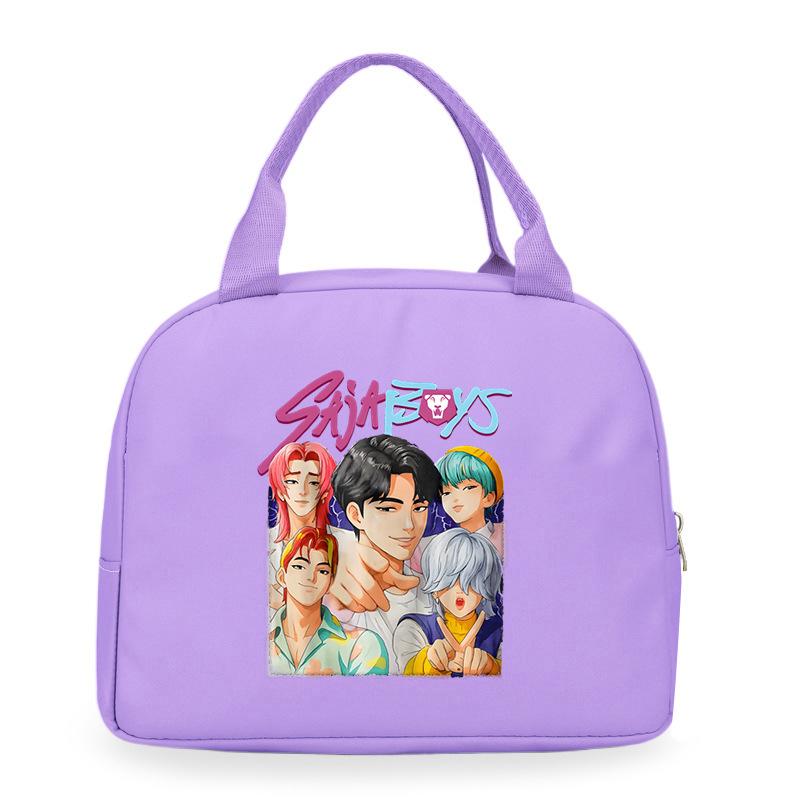 Cartoon Animation Academy Meal Bag Student Thermal Insulation Lunch Box Bag Office Workers Handheld Bento Bag