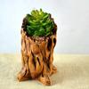 Home Decoration Imitation Wood Flowerpot Cement Pile Log Planter  for Herbs Strawberries