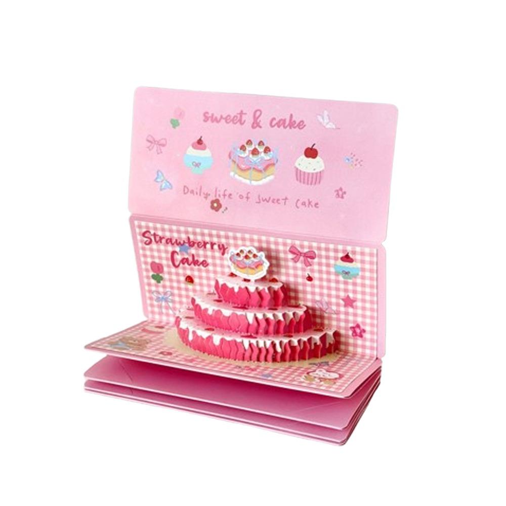 3 D Pop-Up Folding Birthday Red Envelope Traditional Lucky Money Envelope Family Friends Lovers розовый