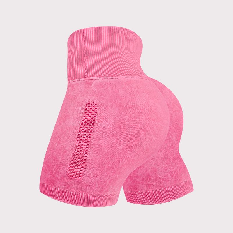 Dammode Högmidjade Sömlösa Fitnessshorts – Rumplyftande, Snabbtorkande Löpar- & Yogaaktivitetskläder