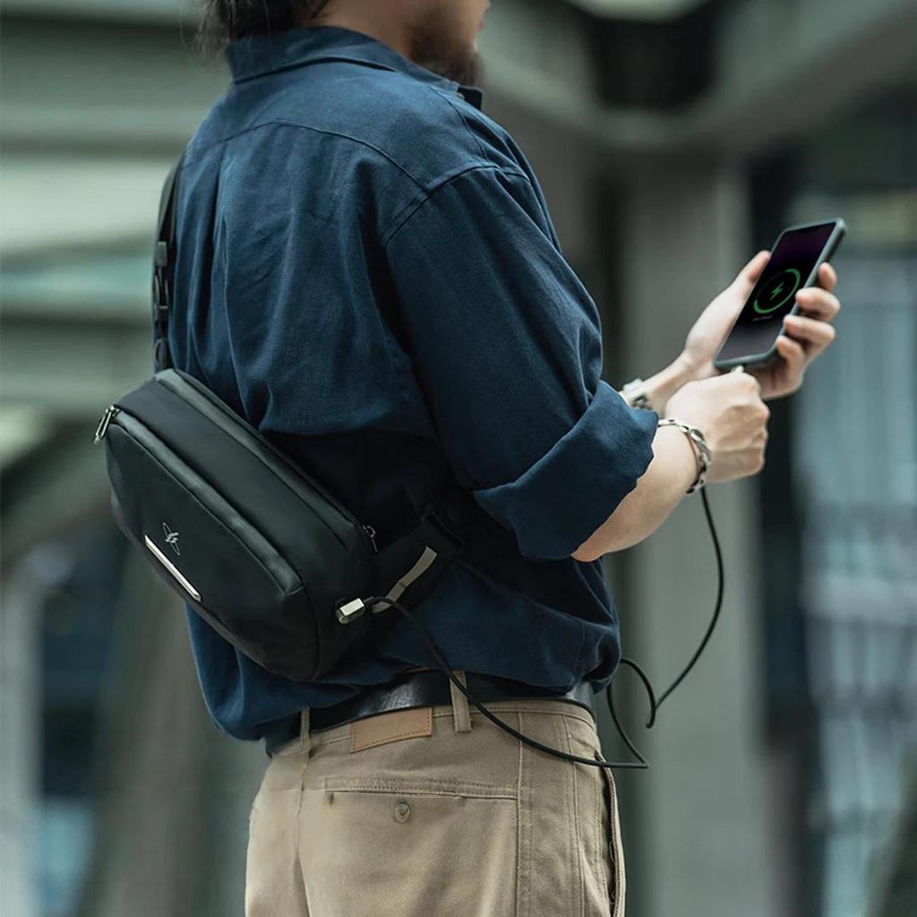 GYXX Crossbody Bag, Lightweight Shoulder Bag, Sport Bag, Commuter Chest Bag