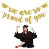 Glitter Decor Graduation Party Banner Reusable Graduation Hanging Banner  Graduation Party