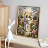 Diamond Painting Set  DIY 5D Full Diamond Religious Jesus and Flowers Crafts for Home Wall Decoration
