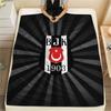 Beşiktaş Gymnastics Club  Print Flannel Blanket, High Quality Comfortable for All Seasons, Home Decor, Warmth and Comfort