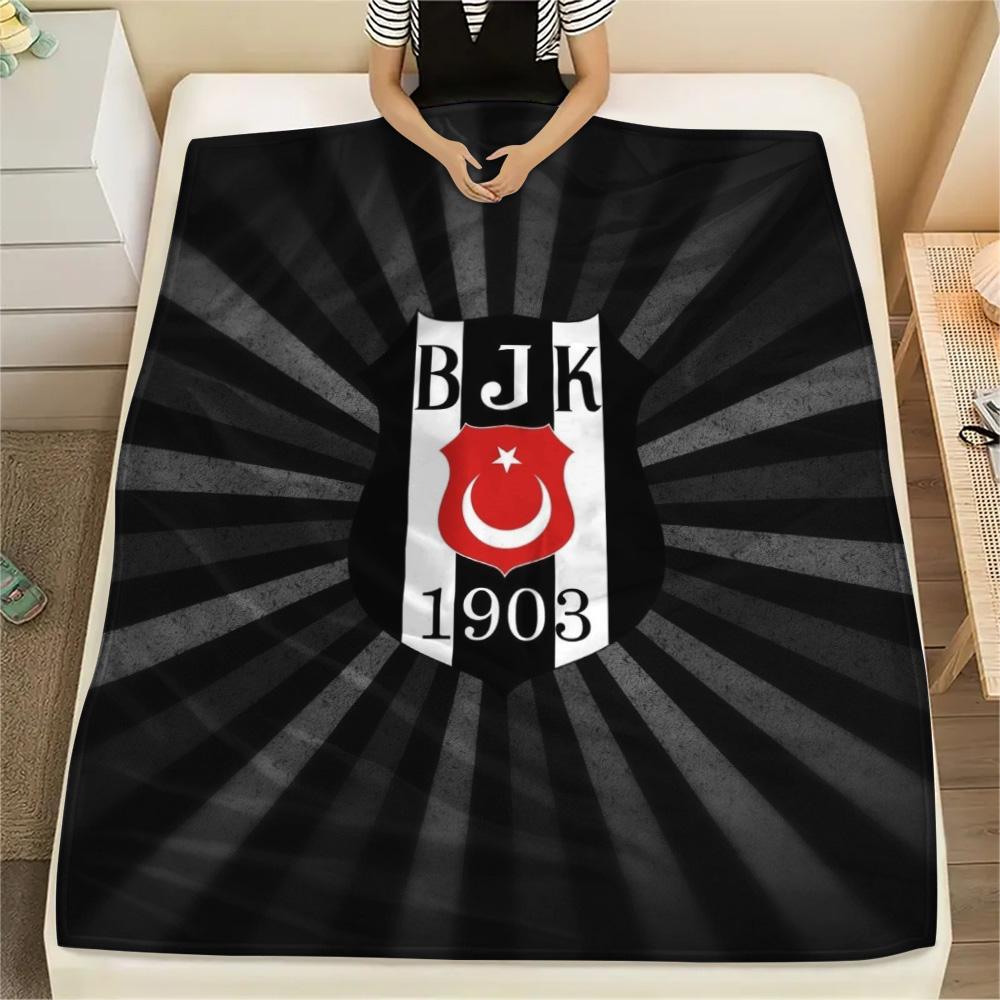 Beşiktaş Gymnastics Club Tištěná flanelová deka, Vysoce kvalitní, Pohodlná pro všechna roční období, Domácí dekorace, Teplo a pohodlí