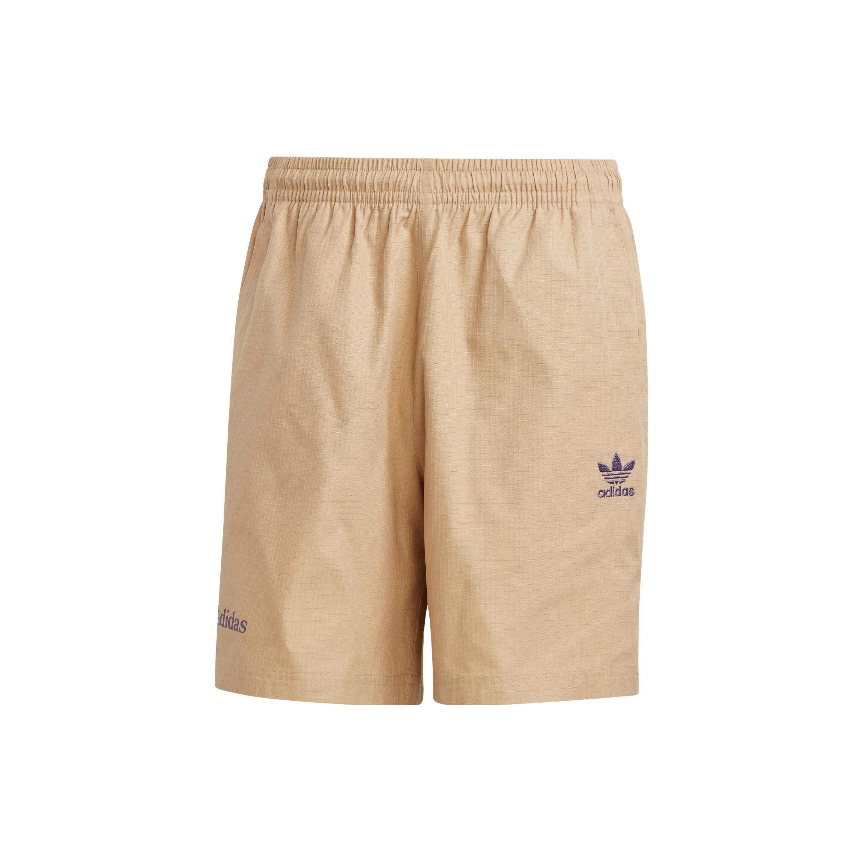 adidas Originals Enjoy Cotton Shorts Beige Men s IT8176 S