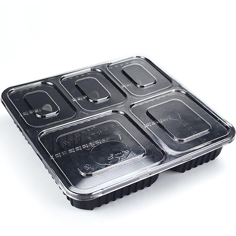 XINJI GAOGE 5-Compartment Disposable Meal Prep Containers with Lids