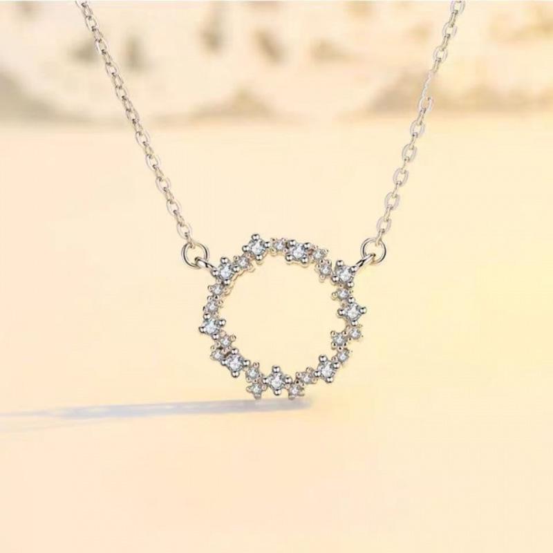 Korean Drama 'Legend of the Blue Sea' Clavicle Necklace: High-End, Super Fairy Full Diamond Pendant for Female Students