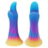 Luminous Anal Plug Mixed Colors Dildo Female Masturbator Adult Sex Toys Realistic Penis Silicone Dick BDSM