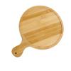 Bamboo Wood Pizza Tray Clear Texture Comfortable Hand Feeling Round Wooden Pizza Serving Plate
