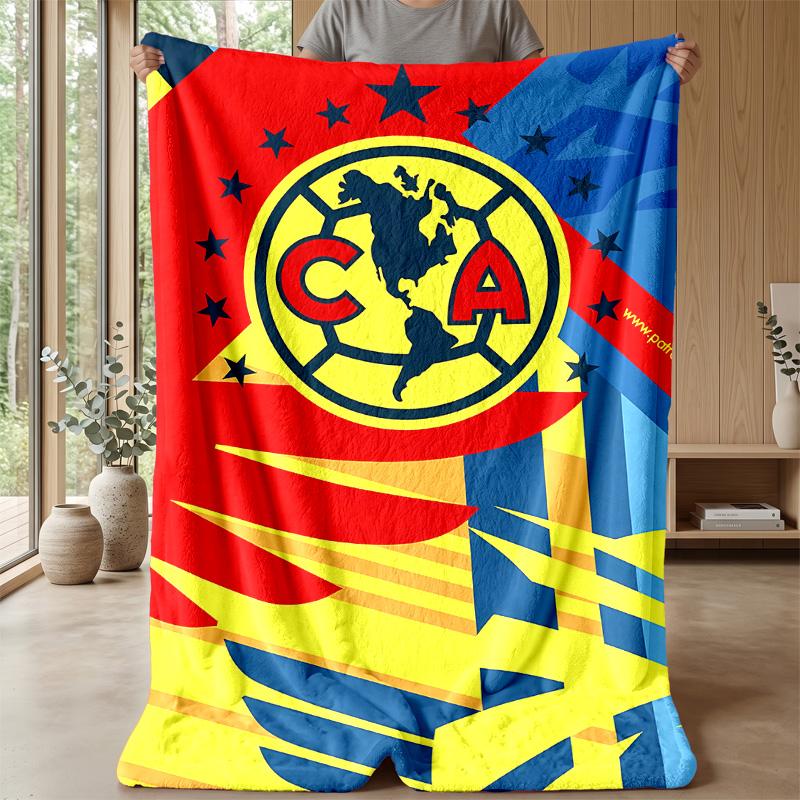 club América Theme blanket Soft Flannel Blanket Plush Throw Blanket Cozy Sofa Bed Blanket for Home Decor