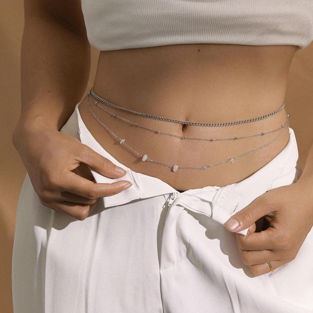 Butterfly Rhinestone Tassel Multi-Layer Body Chain