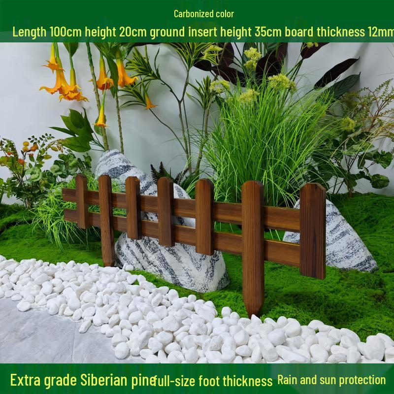 Outdoor Garden Decorative Wooden Picket Fence for Yard and Flower Beds