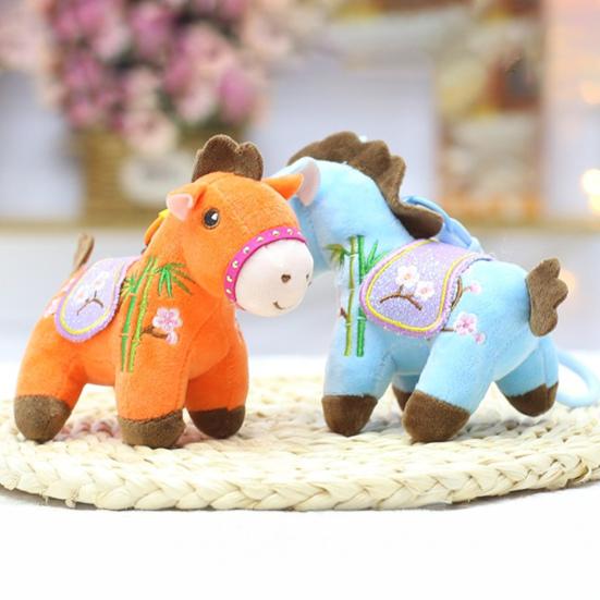 Horse Doll Plush Toy Auspicious Blessings Good Luck in Year of The Horse National Style Plush Doll Hanging Decoration