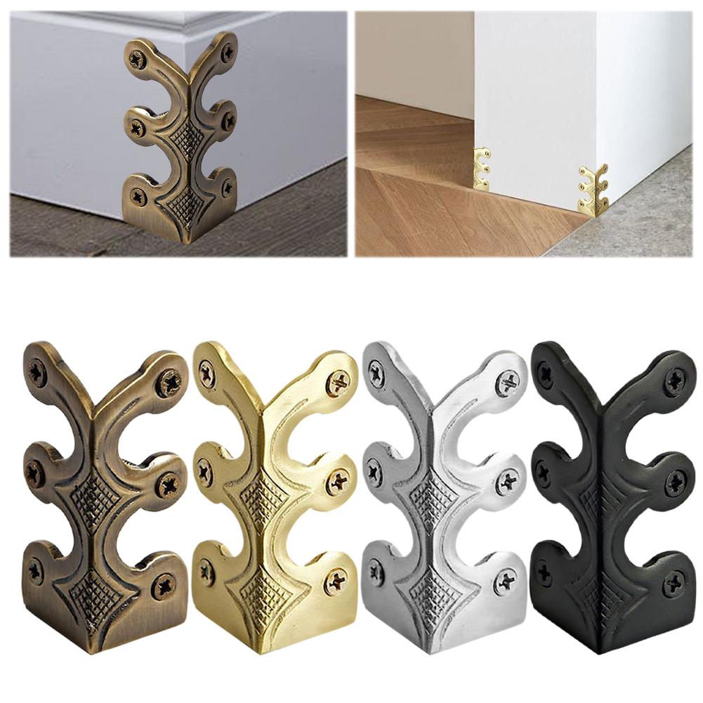 6 PCS Vintage Iron Skiffers Iron Skirting Board Corner Protectors Corner Brackets for Jewelry Wooden Box Antique Furniture