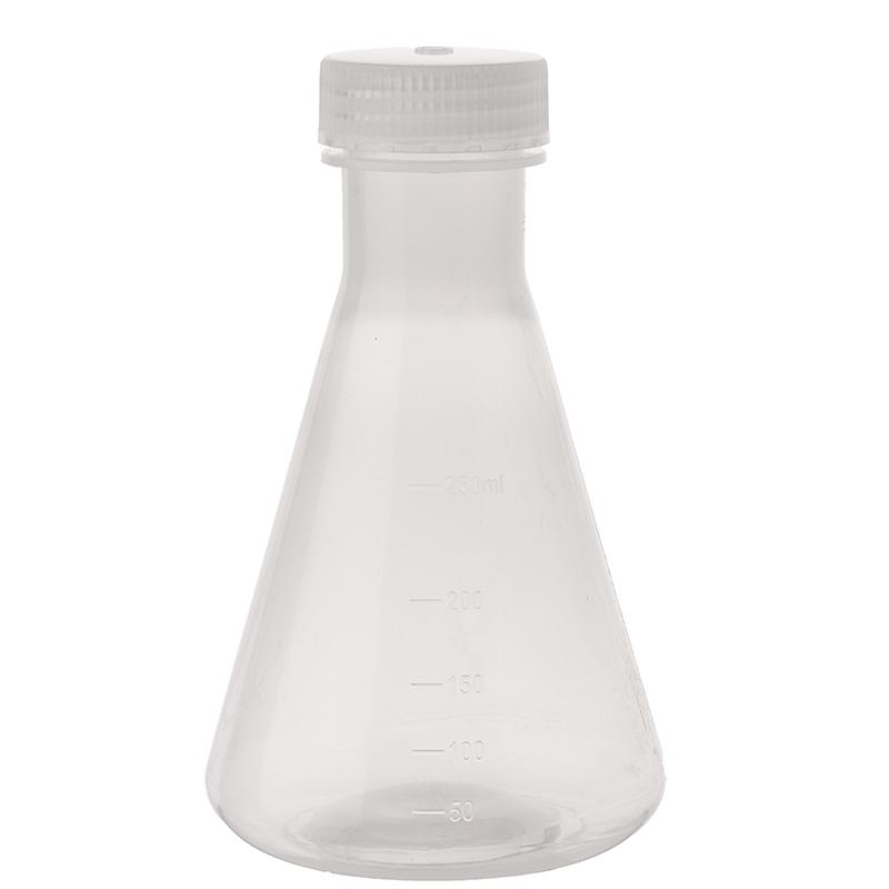 50Ml To 1000Ml Lab Plastic Erlenmeyer Flask Conical Container Bottle With Screw Cap For Laboratory Experiment