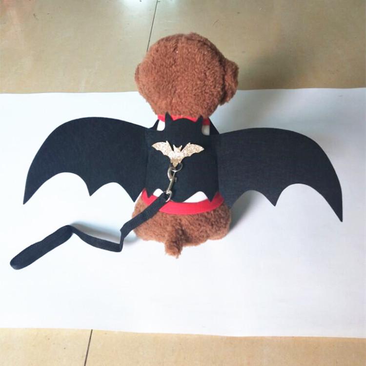 Pet Bat Wings Costume with Leash for Dogs, Cats, and Rabbits