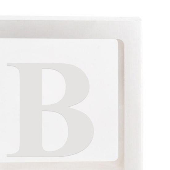 Balloon Box Exquisite Party Decor Baby Shower Supplies A-Z Letter Cardboard Cube Clear Box for Propose Marriage