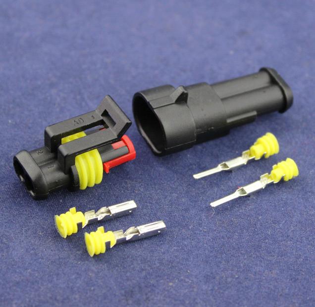 30Set Sealed Waterproof Motorcycle 1 2 3 4 5 6Pin Electrical Wire Connector Plug