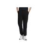 Adidas Originals Trefoil FW22 Solid Color Print Logo Joggers with Elastic Cuffs Women Bottoms Black IC8133