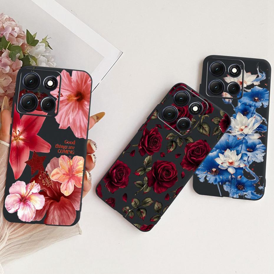 Fashion Crown Letter Case For Motorola Moto G86 G86Power Soft Black Silicone Back Cover For Moto G 86 G86 Power 5G Phone Cases