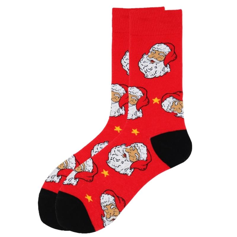 Christmas Crew Socks Funny Novelty Ankle Socks Cartoon Christmas Socks Casual Booties Socks Calf Socks for Women Men