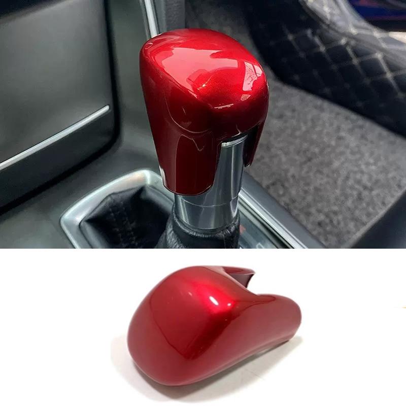 For Honda HR-V  HRV Vezel E:HEV    ABS CarbonFiber Car Gear Head Shift Handle Knob Cover Handball Trim Sticker