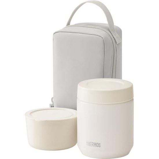 Thermos Vacuum Insulated Soup Lunch Set 300ml Greige JarContainer JEE-550 GG