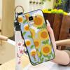 Oil Painting Anti-dust Phone Case For Samsung Galaxy J6 2018/SM-J600F Back Cover Wristband Fashion Design Kickstand Ring