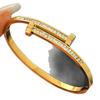 Waterproof Titanium Steel Diamond Nail Bracelet: Trendy, Fade-Resistant, Light Luxury, European-American Style