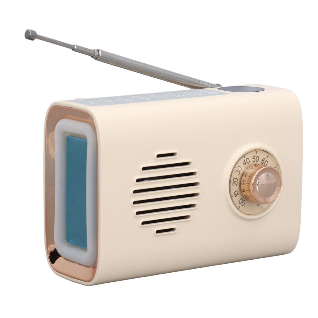 Miniature Bluetooth Speaker Portable Bluetooth Radio Solar Powered Wireless Speakers with Light for